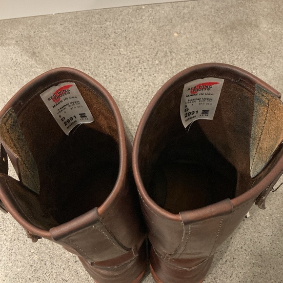 Red Wing 2991 Engineer Boot Brown Leather Discontinued Rare Men's 5 Women’s 7 - Picture 6 of 7